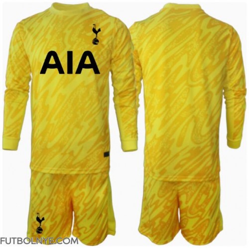 Camiseta Tottenham Hotspur Portero Primera Equipación para niños 2024-25 manga larga (+ pantalones cortos)